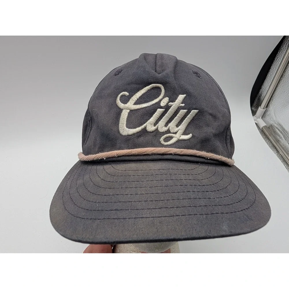 Jon Blanco x Sandlot City Rope Hat Navy Blue Leather Strap Made in USA